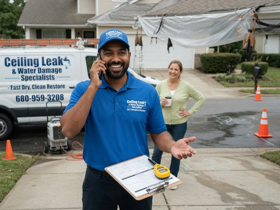 Ceiling Leak Cleanup Falls City, NE FAQs